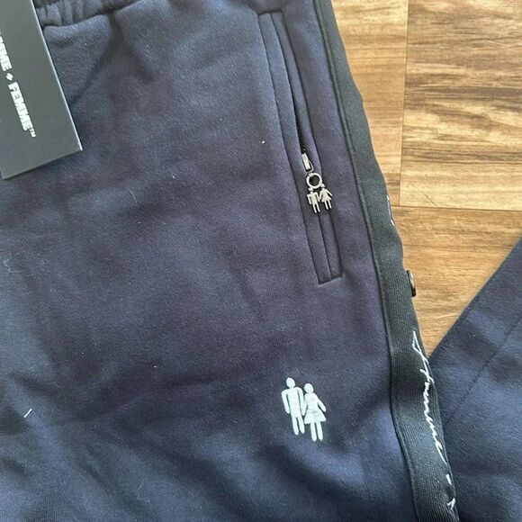 Homme + Femme Signature Track Pants Black Size M NWT - Picture 5 of 9